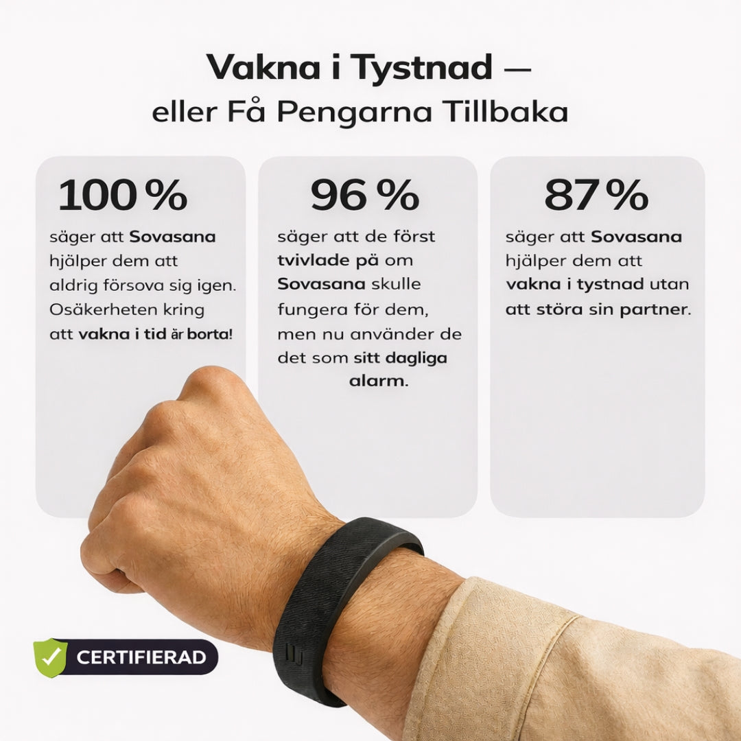 Sovasana Vibrationsarmband för Tyst Uppväckning