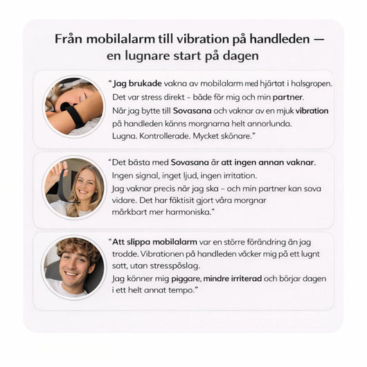Sovasana Vibrationsarmband för Tyst Uppväckning