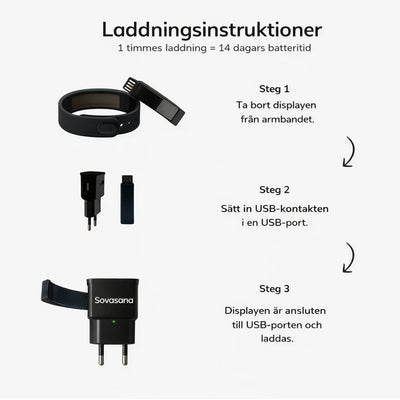 Sovasana Vibrationsarmband för Tyst Uppväckning